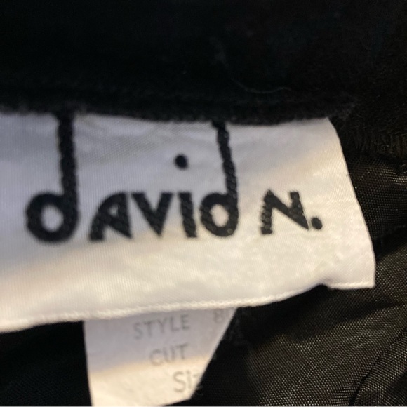 Vintage Black 100% Wool A Line Skirt - Picture 6 of 6